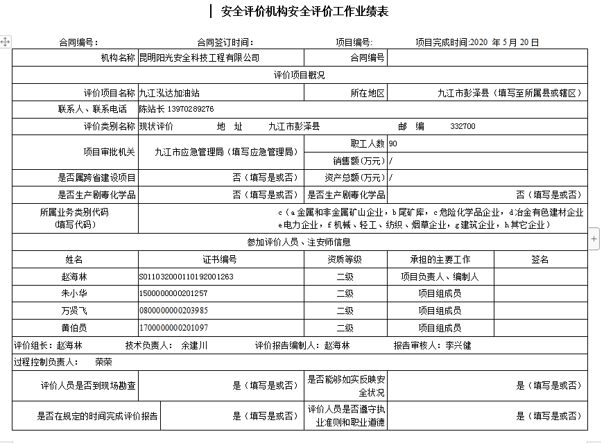 九江泓達(dá)加油站