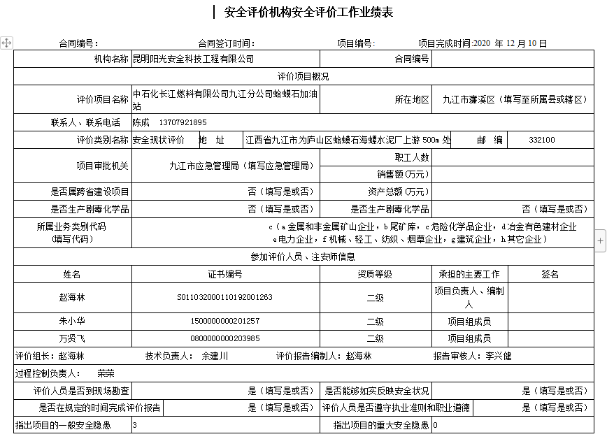 中石化長江燃料有限公司九江分公司蛤蟆石加油站